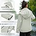PONCEAU Damen Wasserdicht Regenjacke Leichte Wasserdicht Outdoorjacke Atmungsaktiv & Winddicht, Verstellbare Kapuze & Ärmelbündchen zum Wandern Reisen Treking Fahrrad