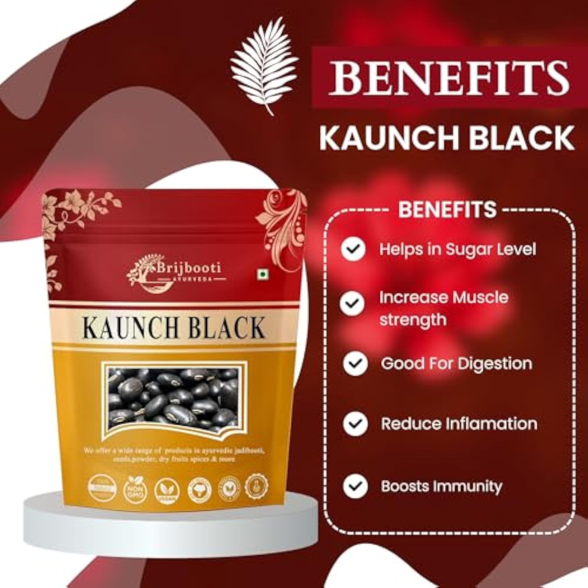 BrijBooti Kaunch Seeds 100 Gr, Natural Health