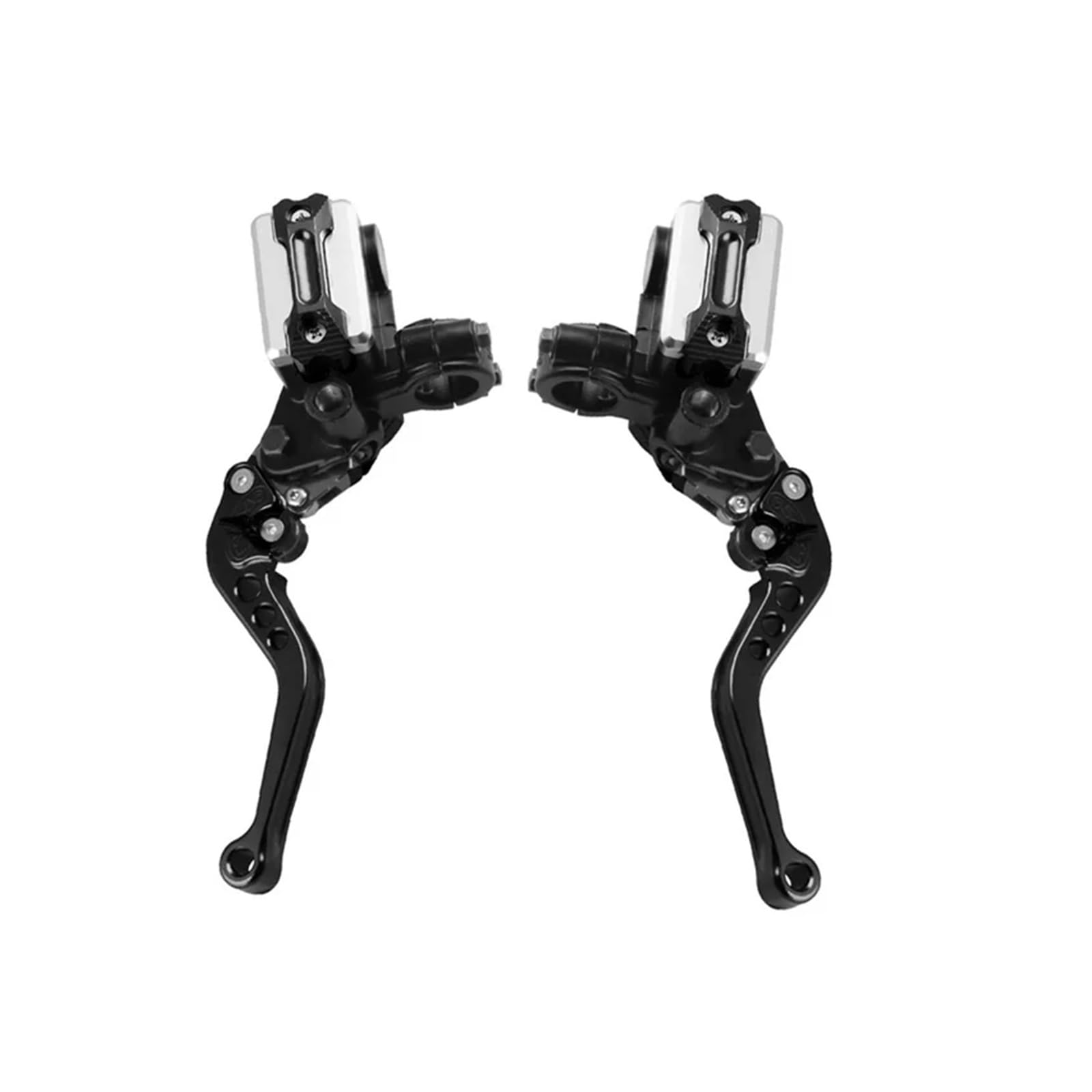 Ktebnwosd One Size Black 1Pair 22Mm Motorcycle Roller Adjustment Brake Clutch Levers Universal Cnc Motorcycle Handlebar Hydraulic Brake Pump Brake Clutchs Levers