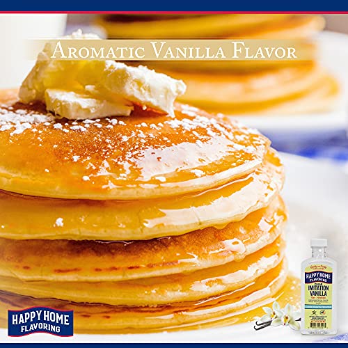 Happy Home Clear Imitation Vanilla Flavoring, Non-Alcoholic, Certified Kosher, 7 Oz. #TOP3