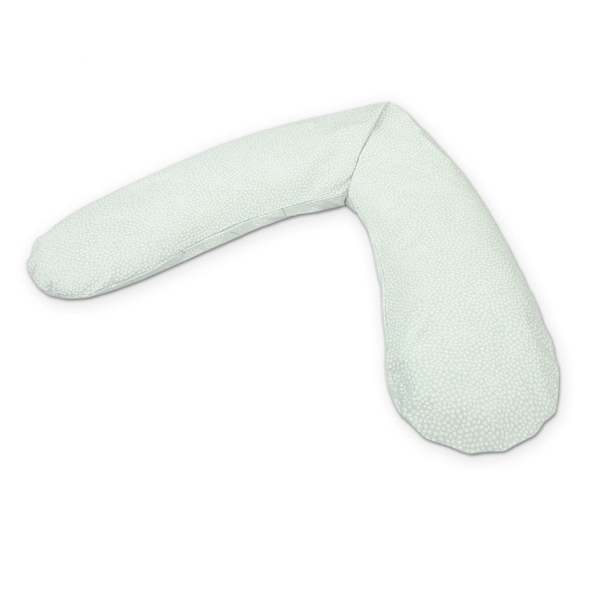 Theraline - Cojín de lactancia y funda con relleno de espelta, diseño de diente de león, color verde