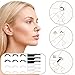 SULIKJHUI 6 Pairs Nose Shaper, Invisible Nose Slimmer Clips, Comfortable No-Pain Noses Up Inserts for Temporary Rhinoplasty Shaping, Reusable Straightening Beauty Kit for Women & Men (Black & Clear)