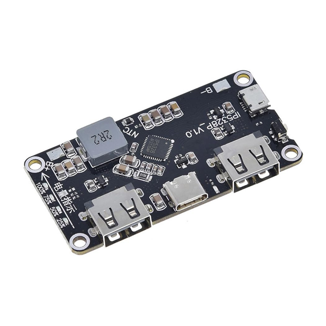 HiLetgo 2pcs IP5328P Dual USB Battery Fast Charge Module Bi-Directional 18W Fast Charging 3.7V to 5V 9V 12V Step Up Power Bank Board QC3.0 FCP AFC MET SFCP Quick Charge Type-C image 2