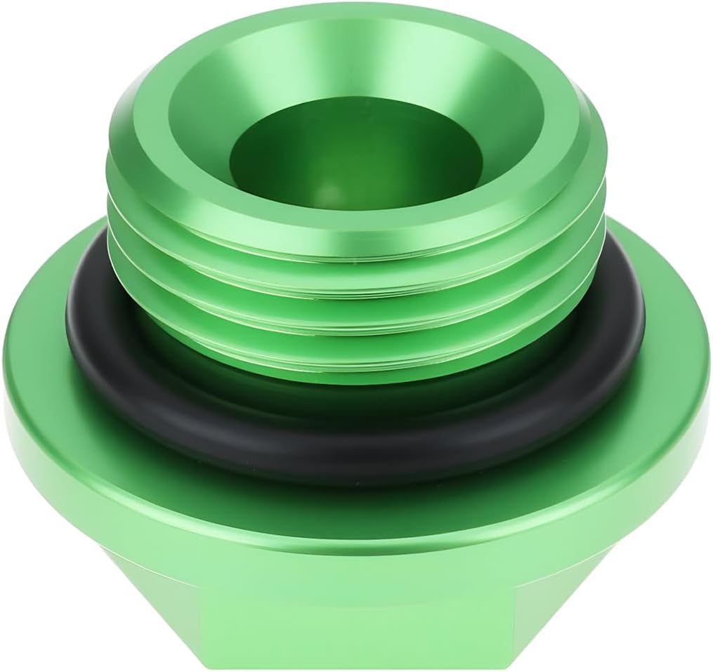 Motorcycle Oil Filler Cap Plug Compatible with Kawasaki KX250 KX450 KX250F KX450F KLX450R KFX450R, Green