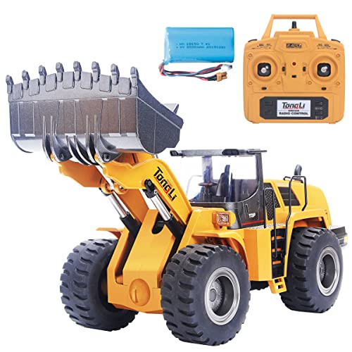 huina rc Loader for Adults for adults1:14 1583 rc Bulldozer for Adults Metal rc Excavator rc Construction Equipment huina Front Loader Remote Control 2 Battery Remote Control Construction Vehicles