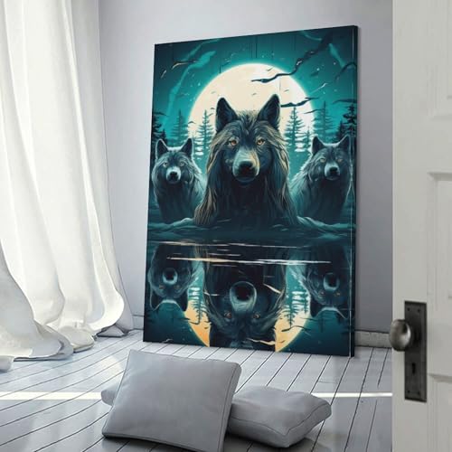 Affiche loup de qualité premium pour une décoration murale raffinée 40x60