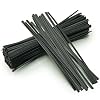 Flixall. 5 inches Twist Ties Pack of 100 – Premium Quality Reusable Black Plastic Coated Ties for Household and Office…