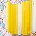 Sparkle Backdrop Curtain Yellow 2 Panels Set Sequin Photo Backdrop 2FTx8FT Sequin Backdrop Curtain Pack of 2-1220S