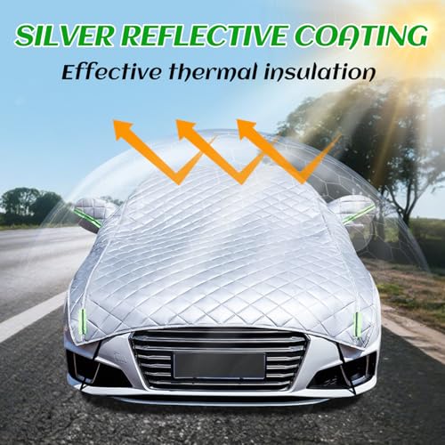 Hagelschutzplane Auto Autoabdeckung Wasserdicht Atmungsaktiv, PKW Hagelschutzgarage, Abdeckplane für Hagel Regen Sonne Schutz, Hagelschutz vollgarage für Limousine,Gilt für Alle Fahrzeugmodelle