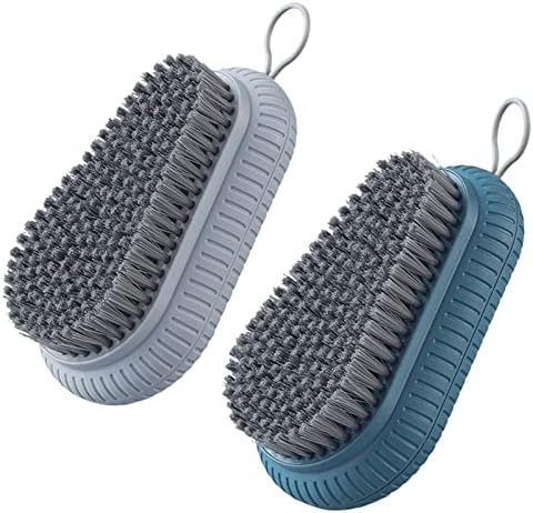 2PCS Nail Brush for Cleaning Fingernails, Heavy Duty Nail Cleaning Brushes, Durable Stiff Bristles Nail Hand Scrub Brush Fingernail Scrub Brush Toes Nail Brush Fingernail Brush for Gardener Mechanics