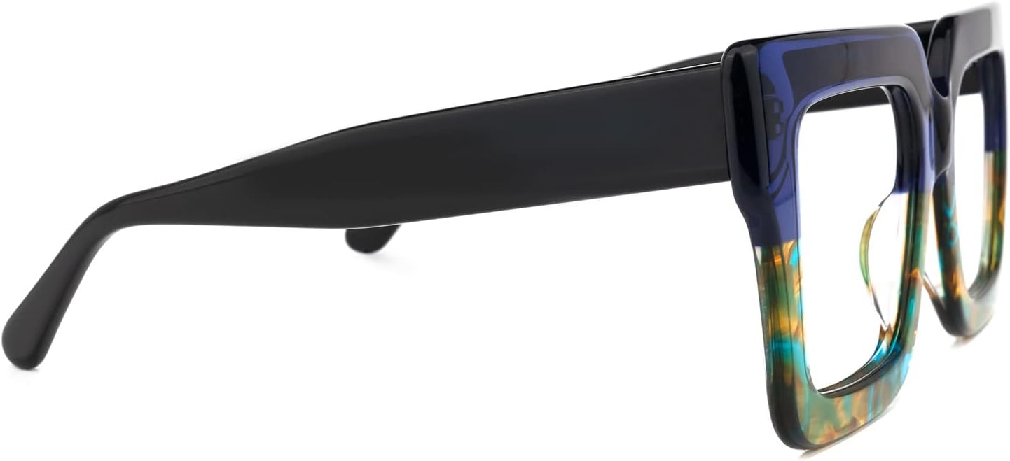 Zeelool Stylish Thick Oversized Square Blue Light Blocking Glasses for Women 100% UV400 Protection Brandon VFP0306 - Image 5