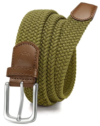 Image of CHAOREN Mens Belt - Braided Stretch Golf Belt for Men 1 3 /8 inch- Gift for Golf Pants Casual Shorts Jeans