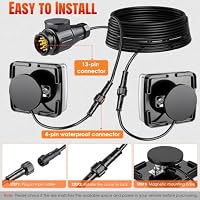 TLGREEN Magnet LED Anhänger Rückleuchten Set E9 13-Pol 10m Kabel 12V – Ansicht 9