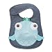 Mud Pie Fish Bib, Gray/White