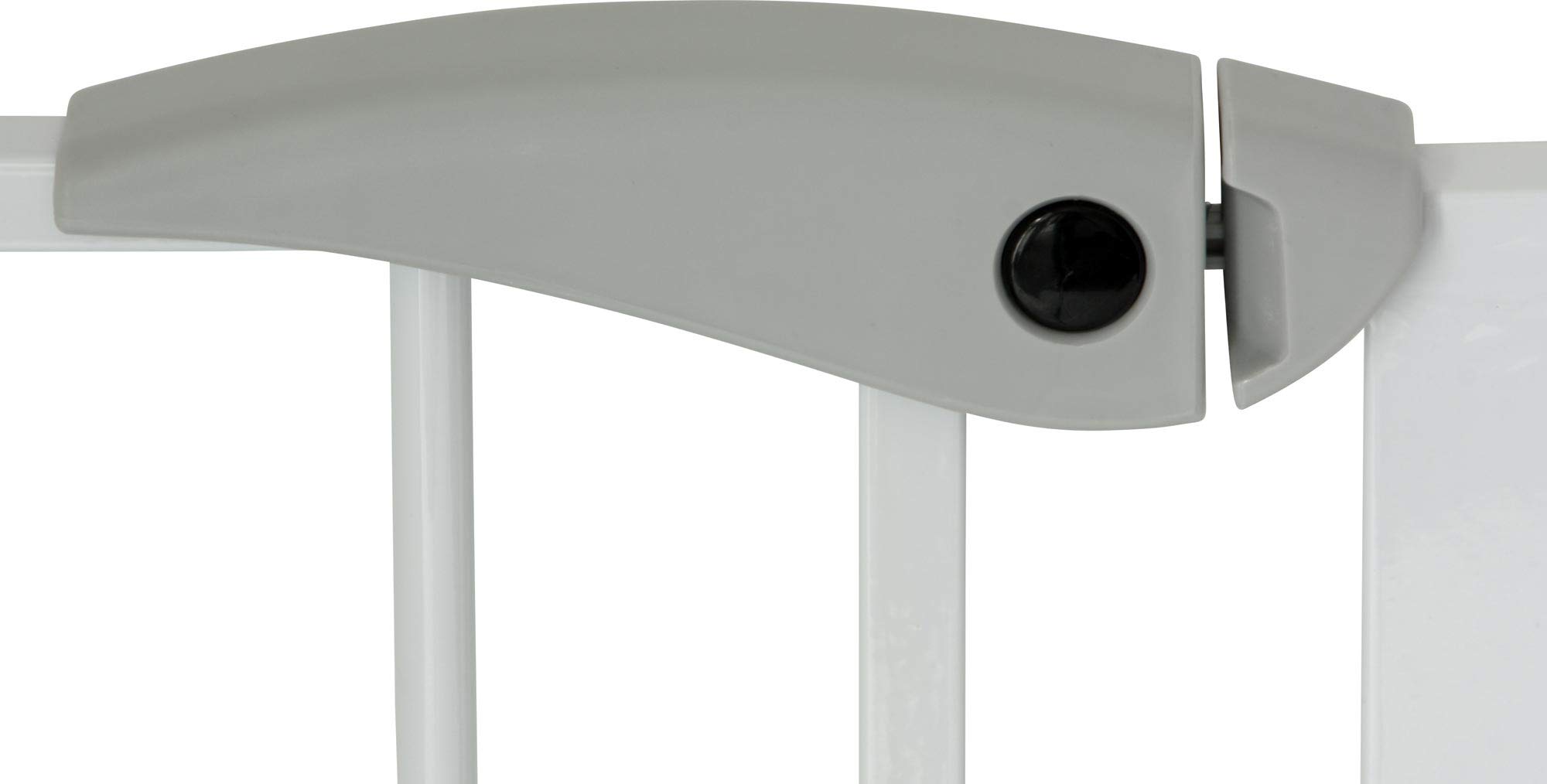 ib style® Berrin Cancelletto di sicurezza 67-175cm | per porte o scale | Senza perforazione | 90° Stop | Auto-Close | grigio argento | 105-115 cm