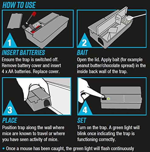 Victor 20300554 Deadfast Electric Mouse Trap, Black - Image 3