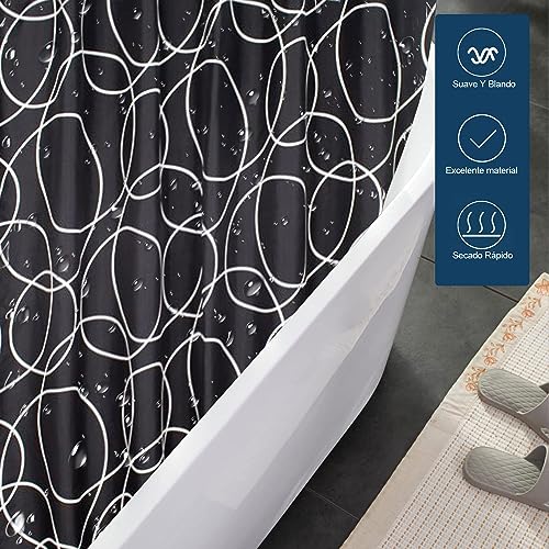 La Mejor comparativa de Cortinas para Baño antimoho favoritos de las personas. 24 Imagen adicional