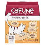 Melhor Areia Sanitária Para Gatos de 2025: Guia de Compra Completo! 3 Areia para Gatos Cafuné Sem fragrância, Granulado Sanitário, Branco, 1.3kg, pequeno