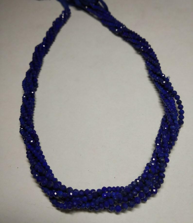 Lapis-lazuli véritable AAA brins de perles 2mm éclat haut de gamme - 6