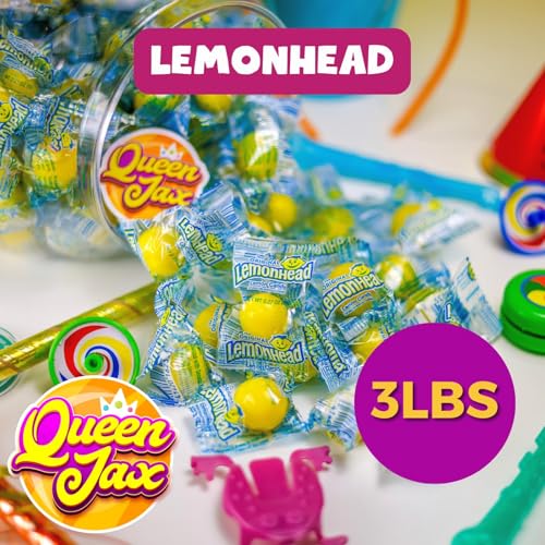 Lemonheads Candy - Lemon Candy - 3 LB Bag - Lemon Heads - Lemon Heads Large Bulk Candy - Lemonhead Candy Bulk - Lemon Hard Candy - Lemonhead Candy - Lemon Head Hard Candy - Queen Jax - Thumbnail 2