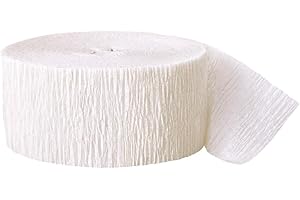 White Crepe Paper Streamer