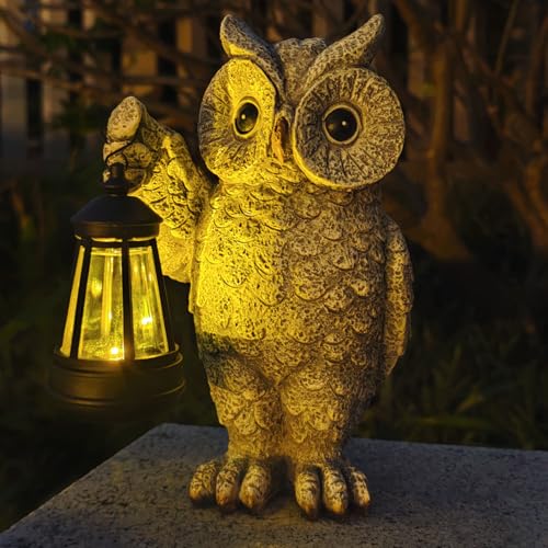 Solar Garden Statues -Rabbit Lantern Outdoor Handmade Resin Statue with LED Light, Cute Carrot Holder for Patio, Yard, Gift Ideas - Image 7