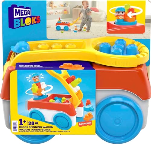 Mega Bloks Remolque con bloques de construcción para compartir los primeros logros de tu bebé 6