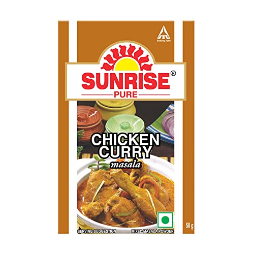 Image of Sunrise Pure Chicken Curry Masala Spice Powder Pouch, 50 g