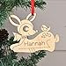 Deer Ornament Personalized Baby's First Christmas 2024 Wood Handmade