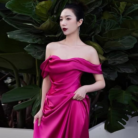 Amazon.co.jp: [CULTP] ローズレッドトーストドレス花嫁結婚式 