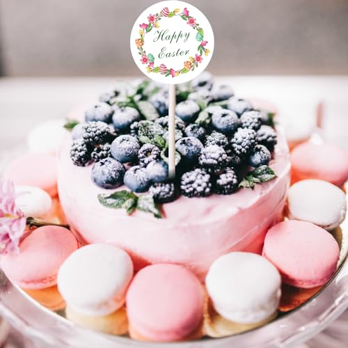 image for Jxuane 60 Pcs Easter Stickers, 2Inch Happy Easter Sticker Easter Stick