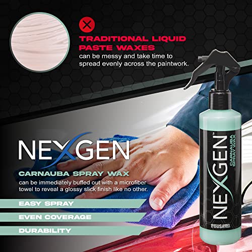 Nexgen Carnauba Spray Wax — Durable Protection And Showroom Shine — Fast And Simple One-Step Car Wax - 16 Oz #TOP3