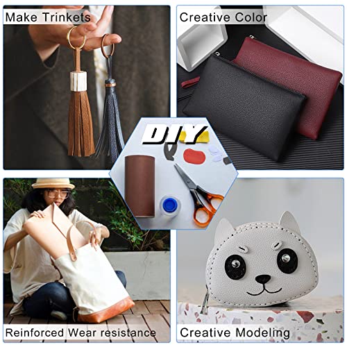 Numola Leather Repair Patch 4×60inch Strong Adhesive Repair Tape, Anti Scratch Patch for Couch, Car Seat, Furniture, Handbags, Jackets(Medium Brown) - Thumbnail 4