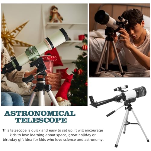 Telescopio astronómico refractor 70 mm con trípode y visor miniatura 3