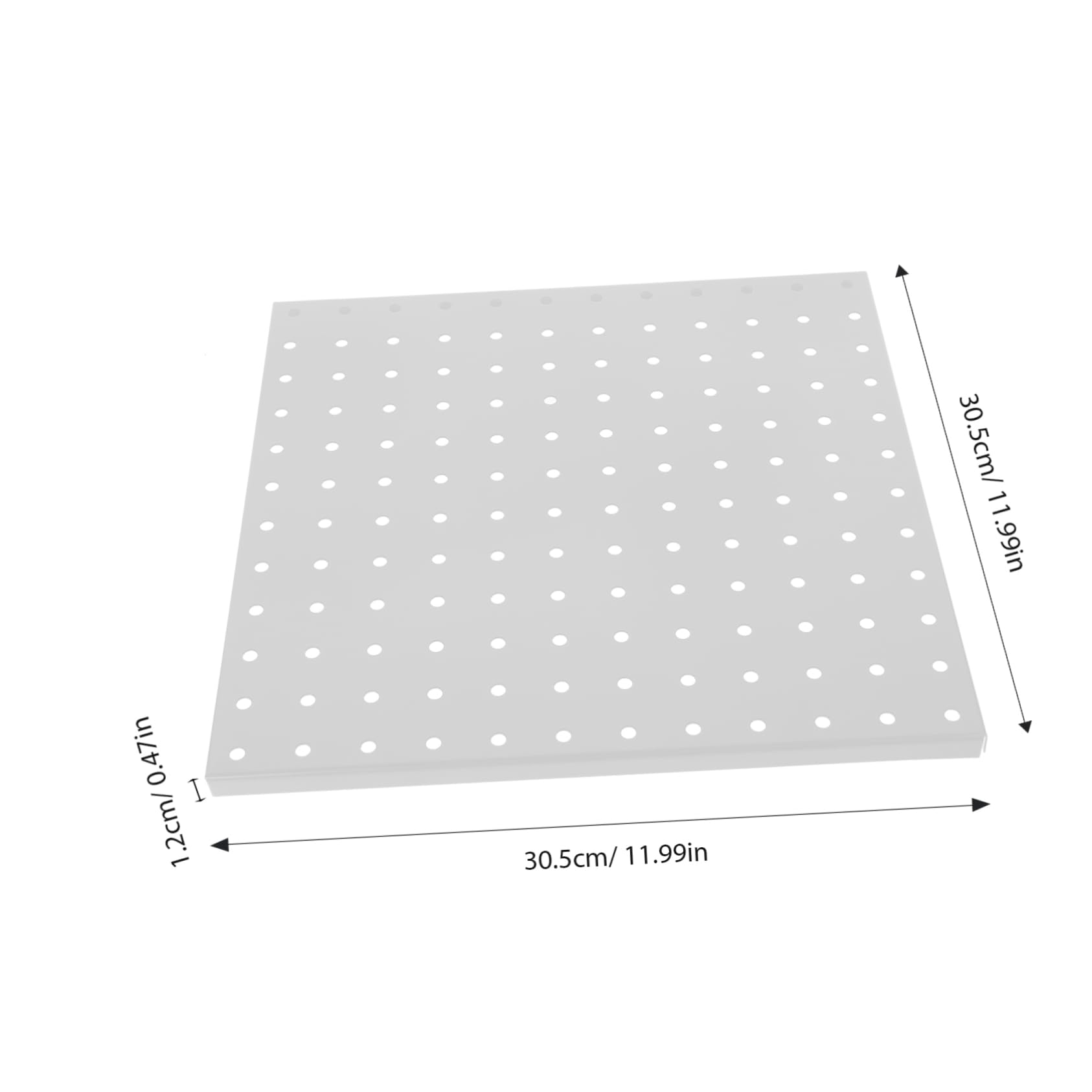 PRETYZOOM 1 Set Metal Pegboard Panel for Garage Tool Organization Wall Mounted Display Rack for Efficient Storage and Easy Access to Tools Parts and More