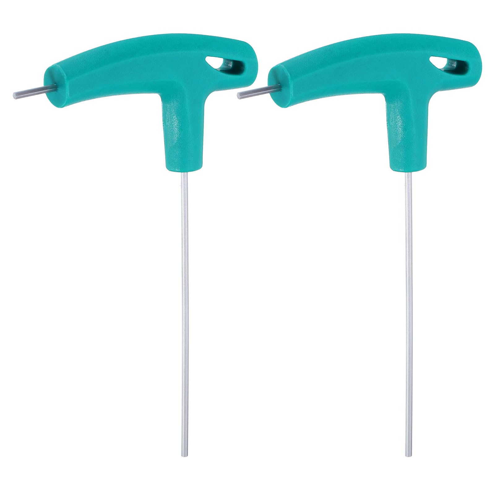 HARFINGTON 2pcs T-Handle Hex Key Wrench 2mm Metric CR-V T-Key Inner Hexagon Wrenches Spanner Repair Tool for Automotive Household Maintenance, Blue