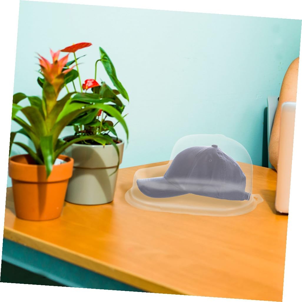 Plastic Baseball Cap Storage Boxes 3 Piece for Curved Brim Hats