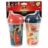 Disney Pixar Incredibles 2 Hard Spout Sippy Cups, Multi, 2 Count