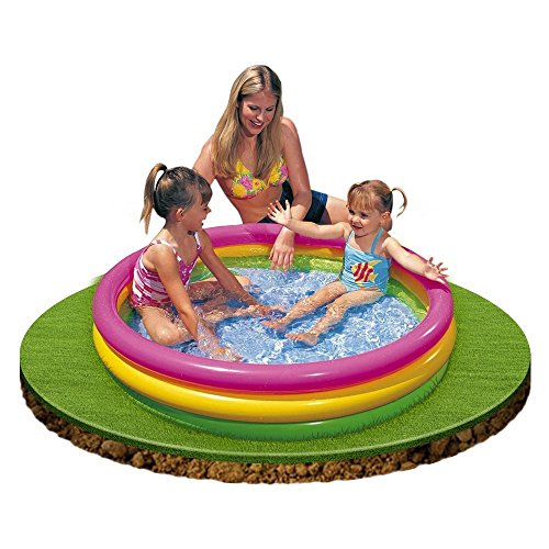 Image of Inflatable Pools Multicolor for Bath and Swimming (4 FT + Pump)