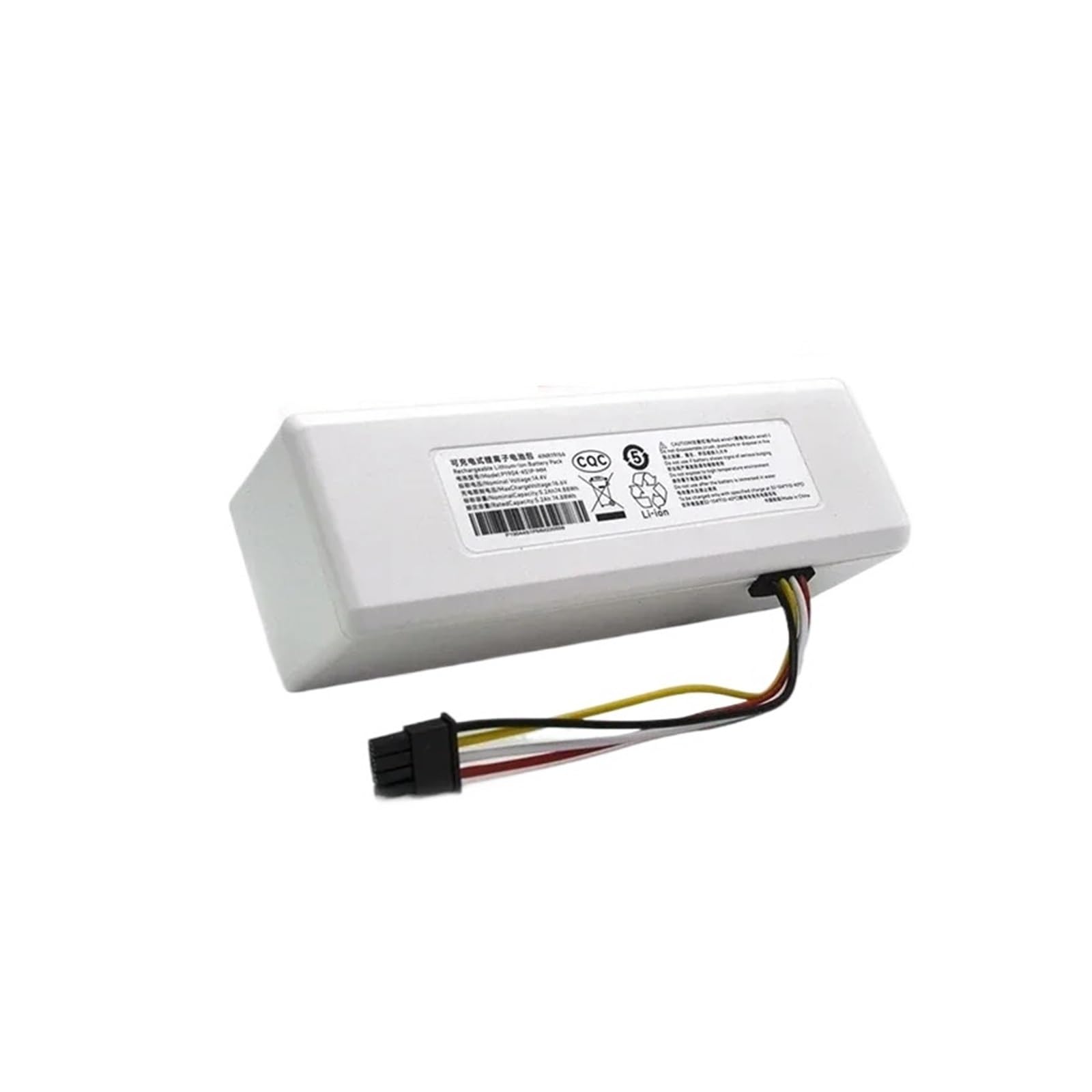 LTDXLNBWQ 14.4V 12800mah P1904-4S1P-MM Battery, Compatible With Mijia 1C STYTJ01ZHM Robot Vacuum Mop Cleaner Accessories Battery(1PCS 5200mAh)