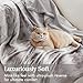 Madison Park Zuri Soft Plush Luxury Oversized Faux Fur Throw Animal Stripes Design, Faux Mink On The Reverse, Modern All Seasons Blanket for Bed, Sofa Couch, Office, Grey, 60x70