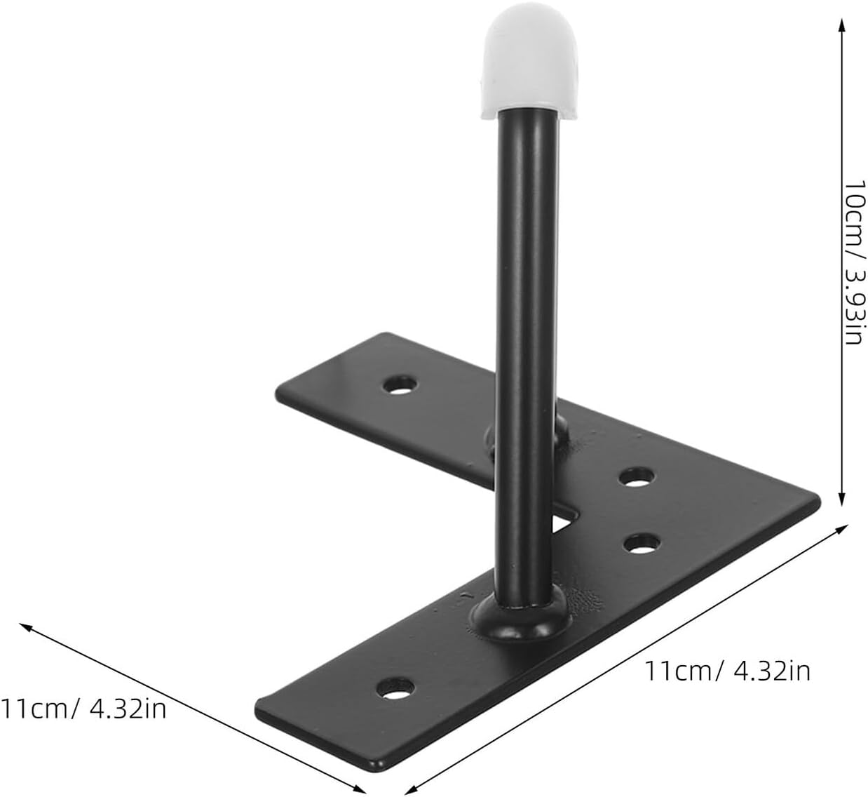 4pcs V-Shape Iron Furniture Legs Black Metal Coffee Table Steel Legs Replacement for Bedside Tables Dressers 10cm