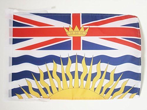 AZ FLAG, British Columbia Flag, 18'' x 12'', 100% Polyester Canada