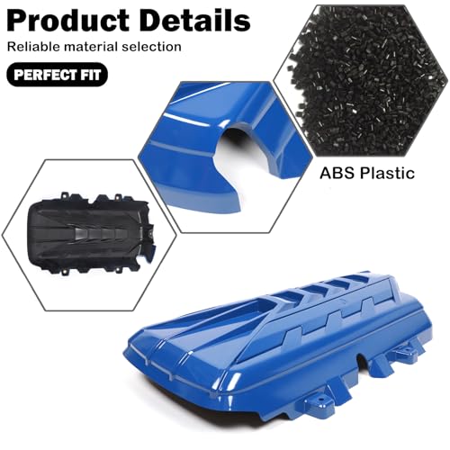 Image of for Corvette C8 Engine Cover Trim Compatible with Corvette C8 2020-2024 Stingray E-Ray Z51 Engine Bay Protection Panel Cover Trim Exterior Accessories ABS (Blue)
