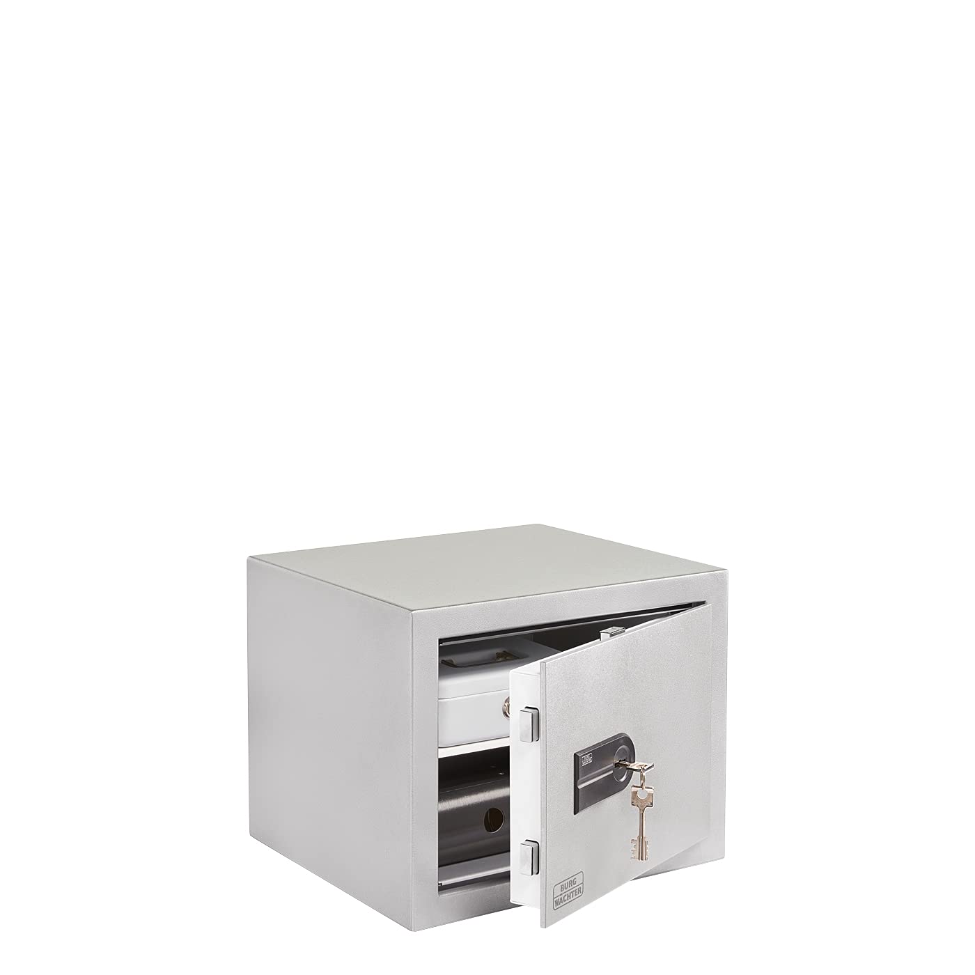 BURG-WÄCHTER Coffre-fort pour mobilier avec clé, Karat, Anti-feu, Degré de résistance 0 (N), testé VdS, 25,80 l, 48,0 kg, MT 640 K, Gris
