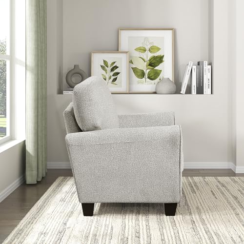 Sillón Chenille Moderno Plegable Gris miniatura 6