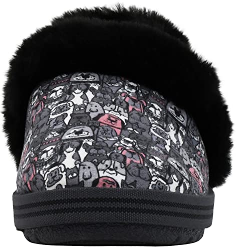 Skechers Skechers Women's Bobs Too Cozy- Snuggle Rovers Slipper Black/Grey 8.5