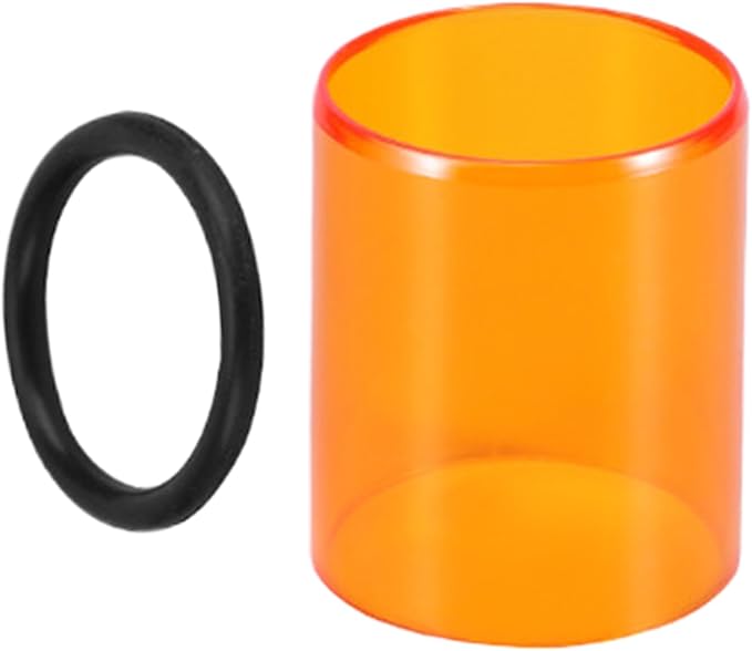 Jubepk Outdoor Lamp Shade, Amber Lampshade, 1.18x1.17x1.57 Inches Windproof Anti-Gnat Cover, Soft Lighting Diffuser, Uv-Blocking Outdoor Shield, Ideal for Camping Picnic Garden Patio