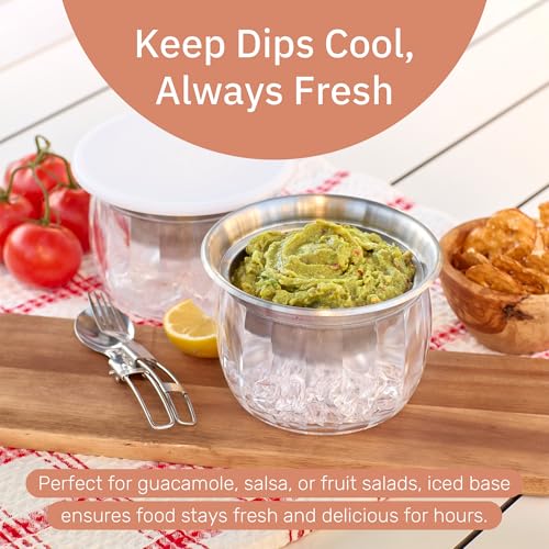Useful Co Dip Chiller Bowl with Lid, 20oz (2-Pack) by The Useful Co. - Used condition - Image 3