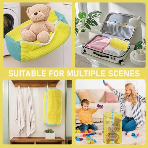 Image of SAMEZONE Shoe Washing Machine Bag Laundry Shoe Bag for Washer and Dryer Reusable Shoe Cleaning Bag for Sneaker Tennis Shoes Unstain Deep Cleaning Washable Laundry Organizer Bag (1, Yellow)
